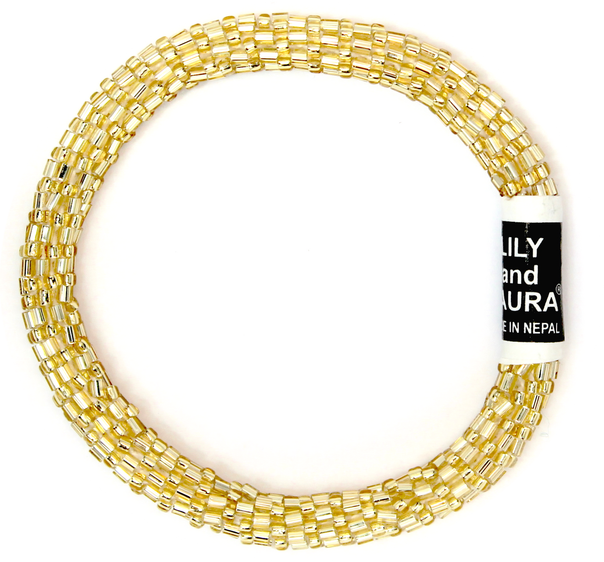 8" Extended Size Lily and Laura Round and Cut Gold Solid