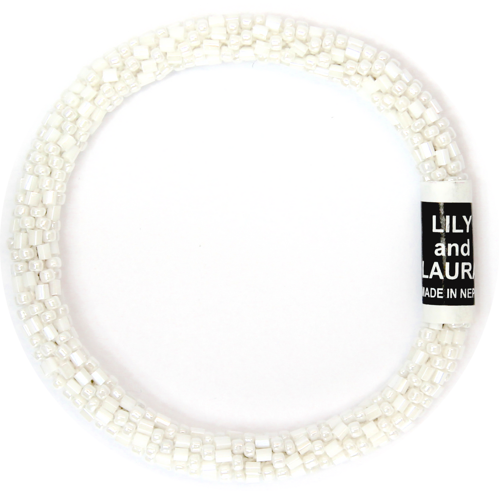 Lily and Laura Cut and Round White Solid
