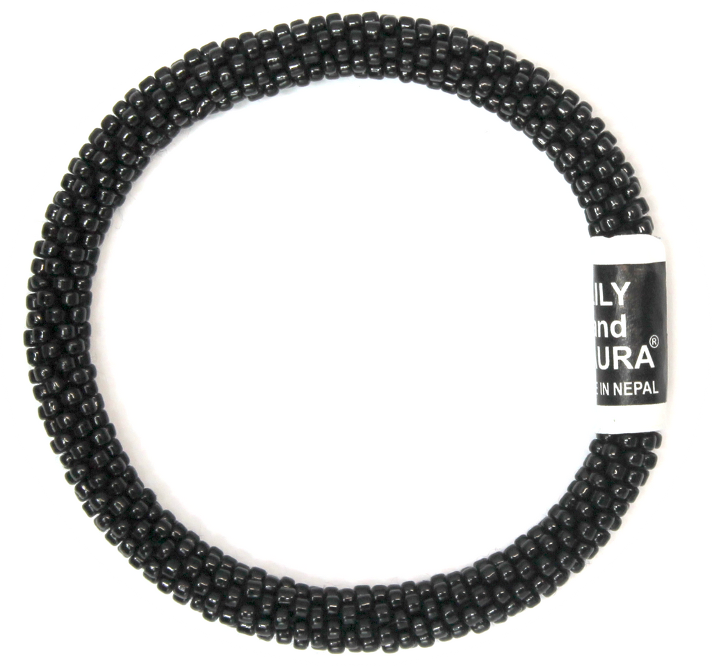Lily and Laura Black On Black Round Bead