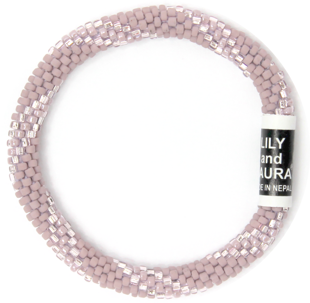 Lily and Laura Purple Suede Spirals