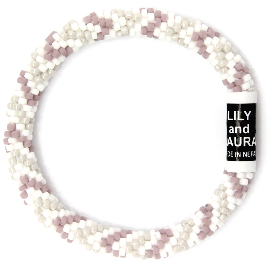 8" Extended Size Lily and Laura Purple Suede Chevrons