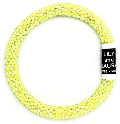 Lily and Laura Pastel Neon Yellow Solid