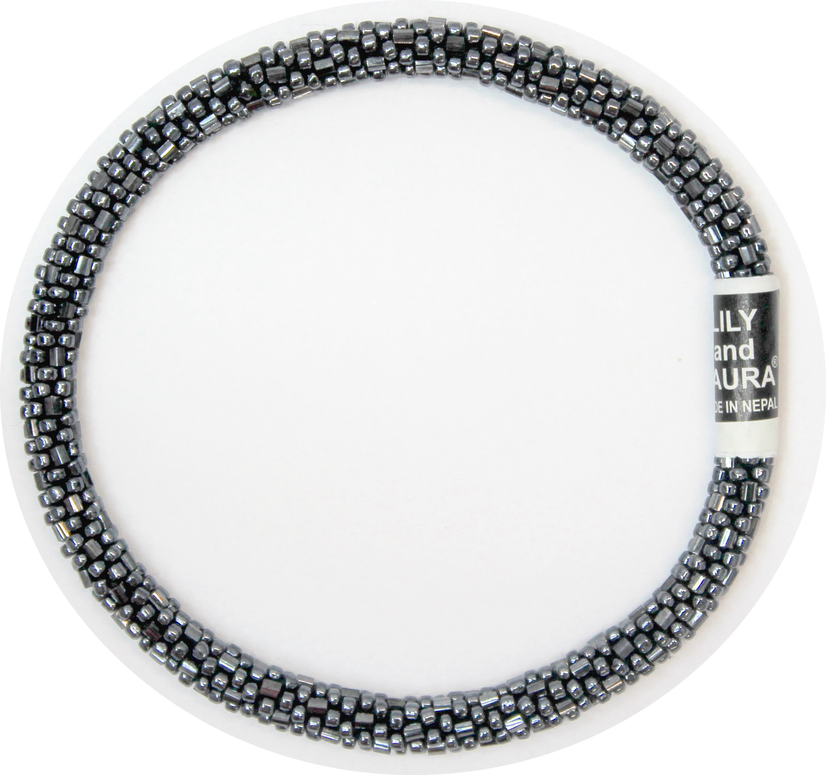 Lily and Laura Hematite Anklet