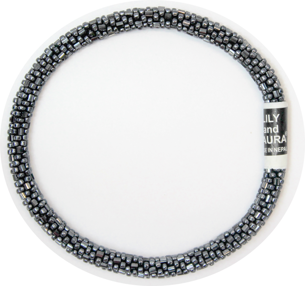 Lily and Laura Hematite Anklet