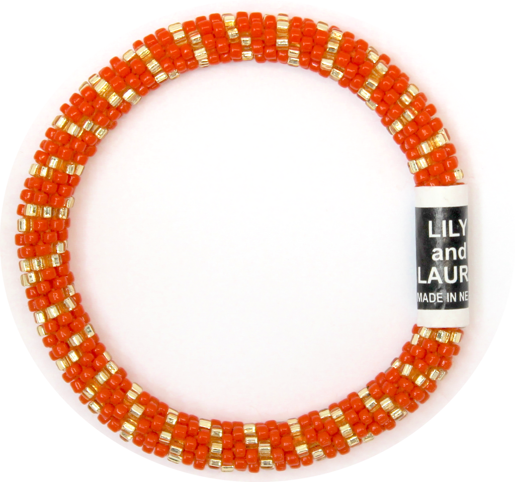 Tangerine and Gold Stripes