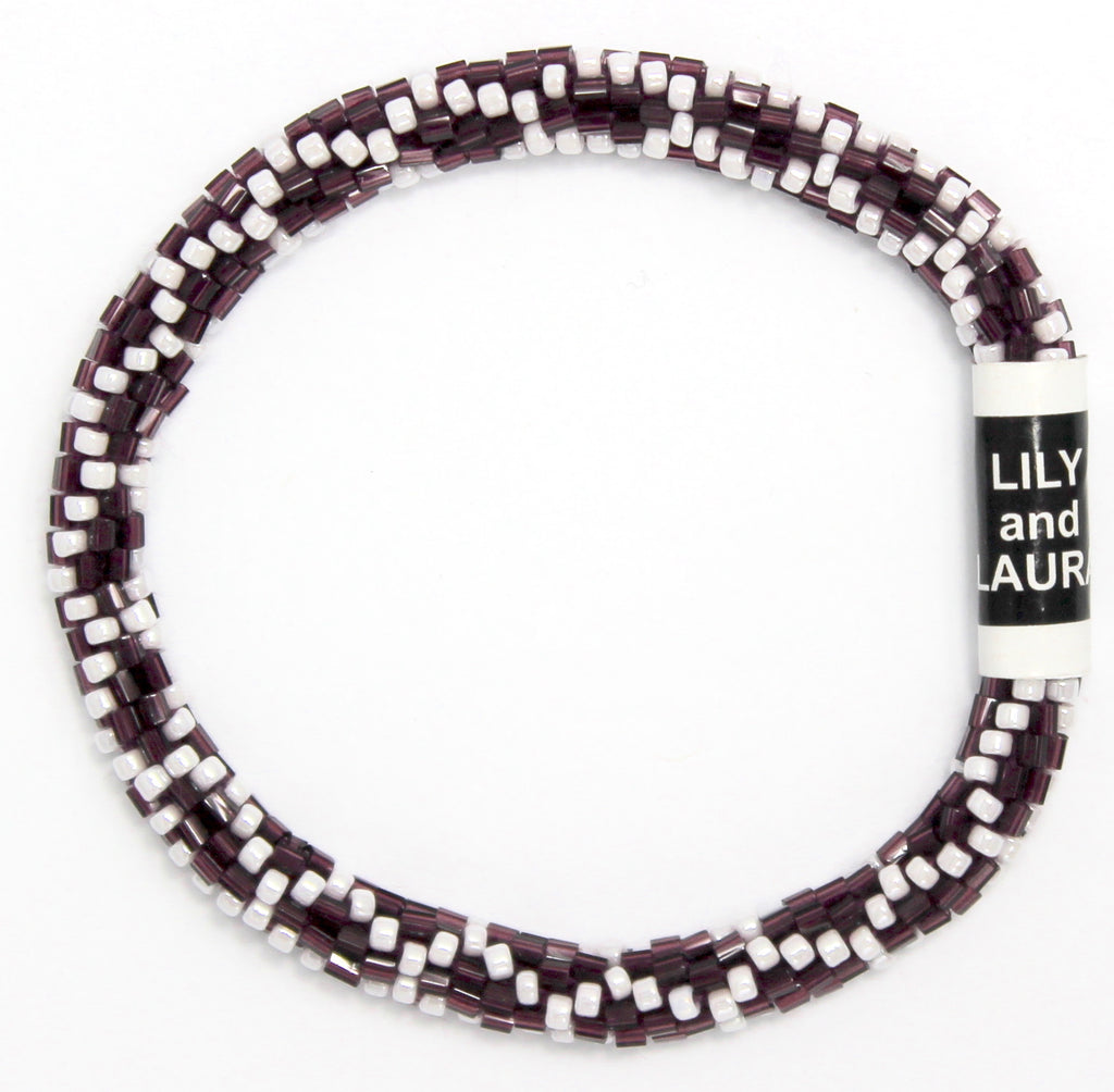 Maroon and White Chain Link