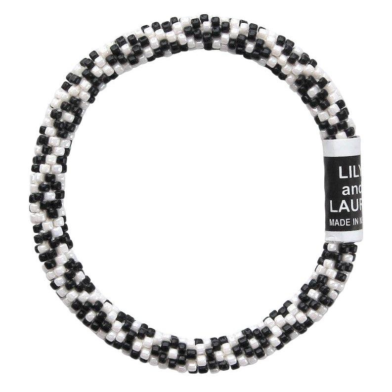 Black Little Diamonds On White