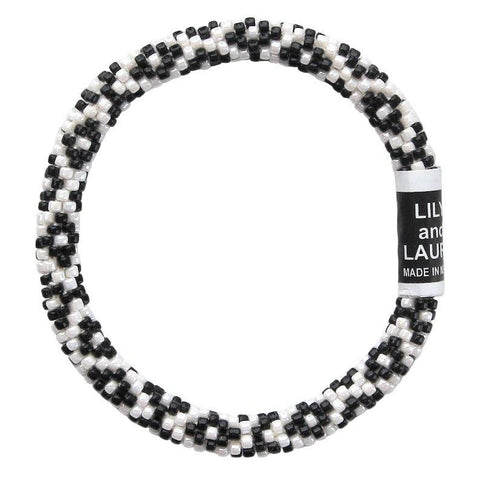 Black Little Diamonds On White