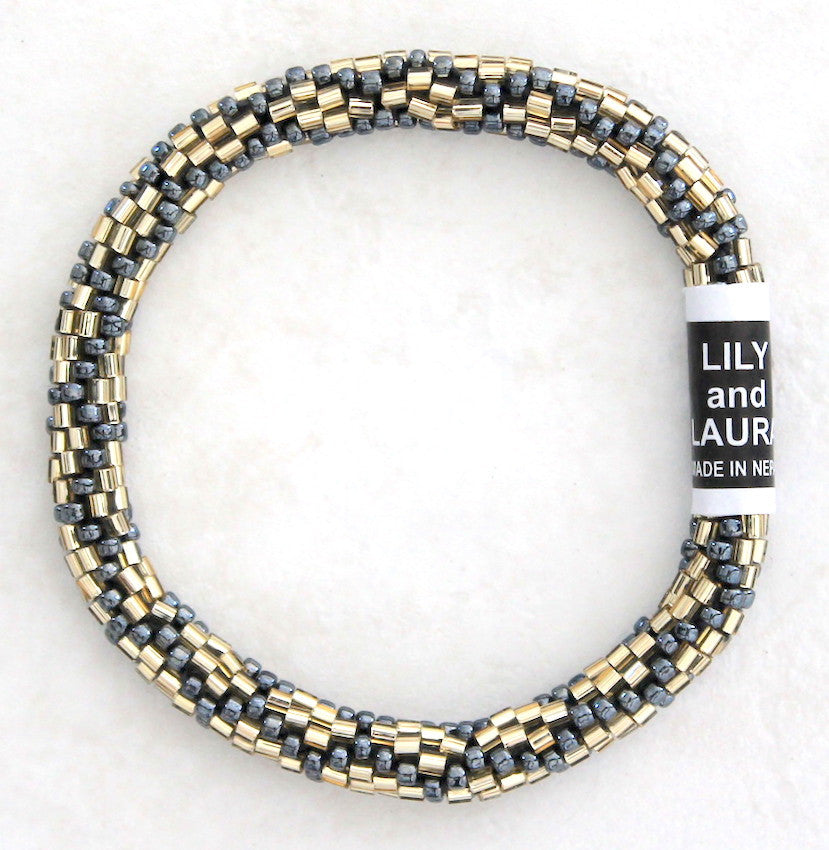 Lily and Laura Cut Gold and Hematite Chainlink
