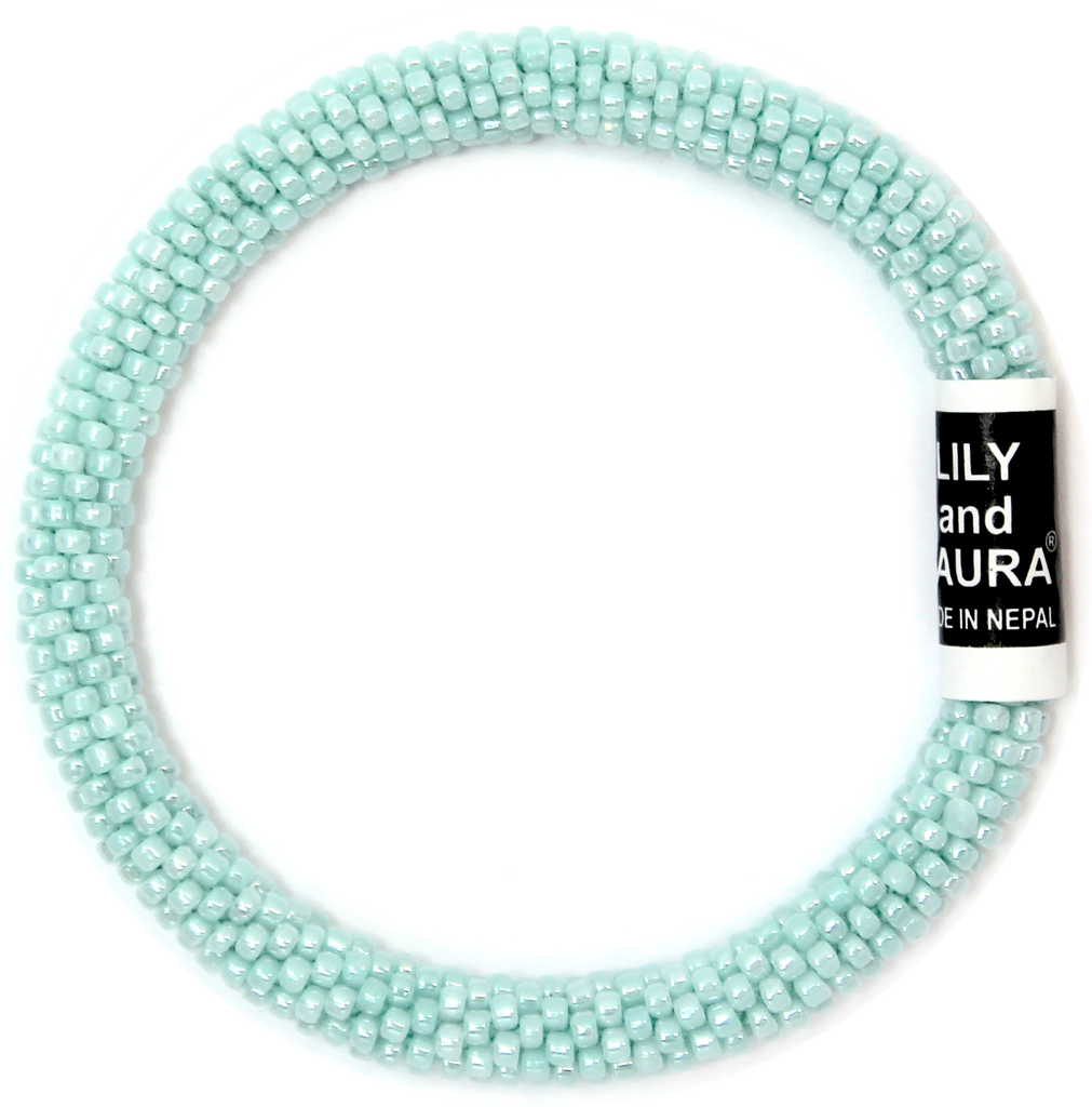 8" Extended Size Lily and Laura Blue Mint Solid