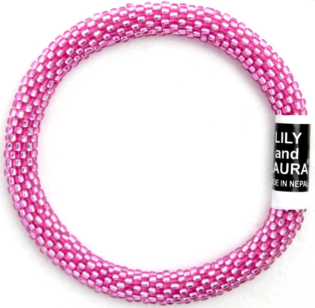 Lily and Laura Metallic Fuchsia Solid
