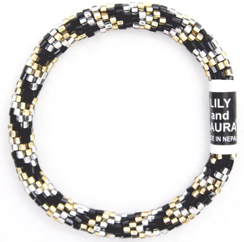 Cut Black, Silver and Gold Chevrons