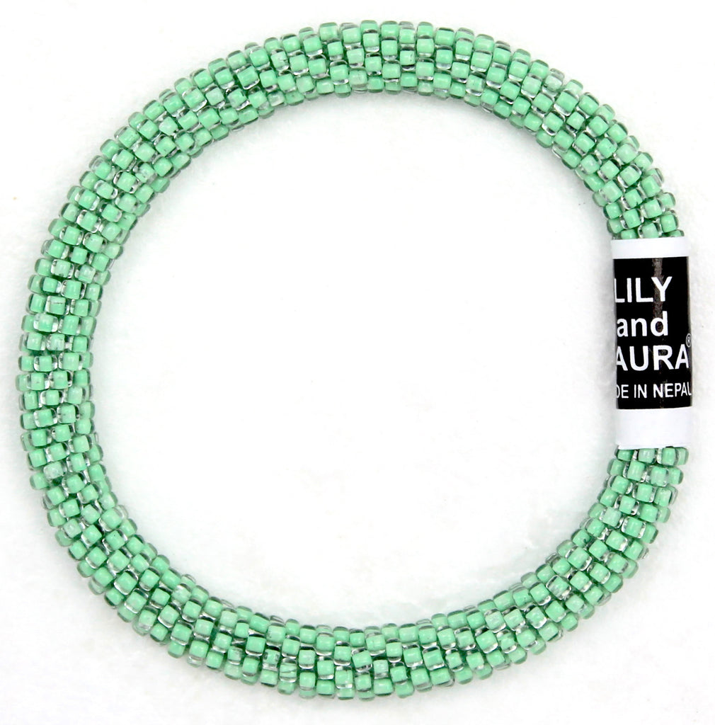 8" Extended Size and Laura Clear Green Mint Solid