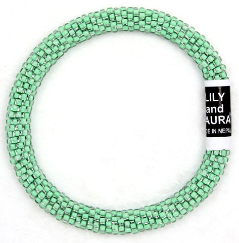 8" Extended Size and Laura Clear Green Mint Solid