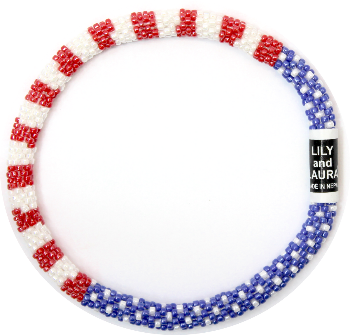 Lily and Laura American Flag Anklet