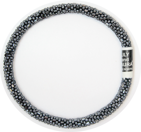 Lily and Laura Hematite Anklet