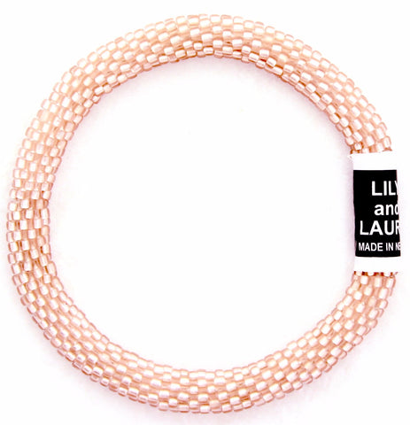 8" Extended Size Lily and Laura Buffed Rose Gold Solid