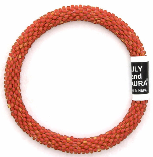Lily and Laura Orange Coral Solid