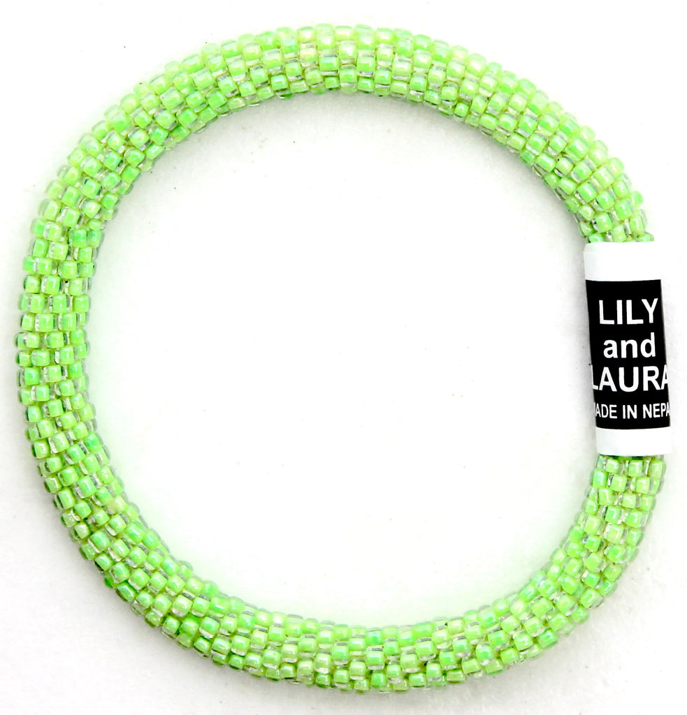 Lily and Laura Clear Neon Green Solid