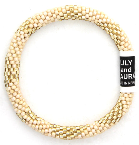 Lily and Laura Nude and Gold Big Diamonds