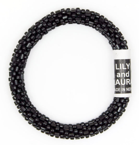 Mini Lily and Laura Black Cut and Round Bead