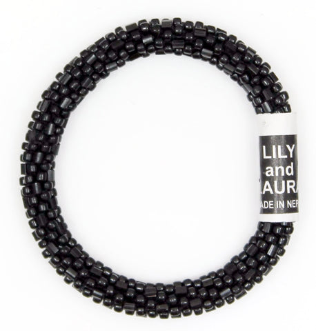 Mini Lily and Laura Black Cut and Round Bead