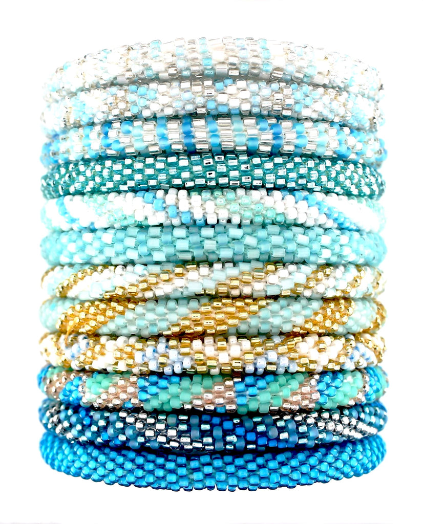 Light Ocean and Sky Blue Assortment of 12
