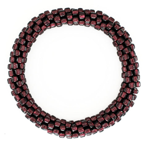 Rich Maroon Solid Mega Bead