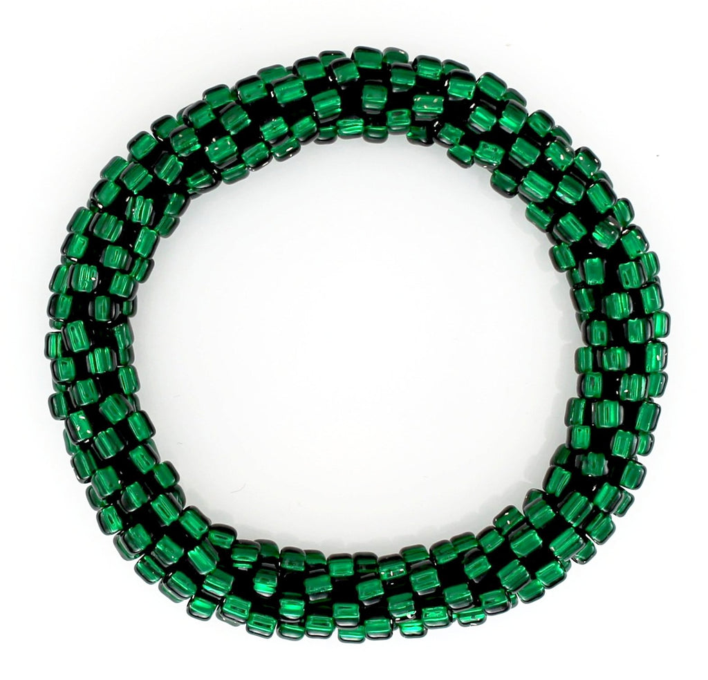 Lily and Laura Forest Green Solid Mega Bead