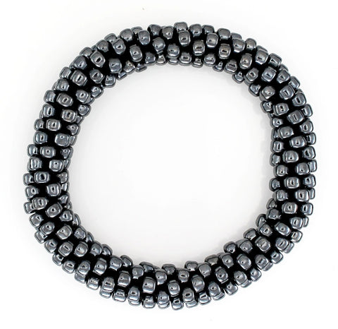 Lily and Laura Hematite Mega Bead