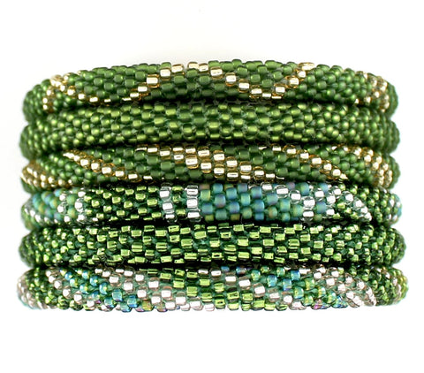 Olive Green Assortment of 6