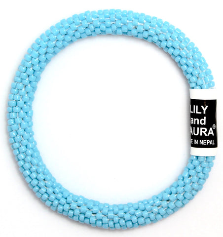 Lily and Laura Bright Sky Blue Solid