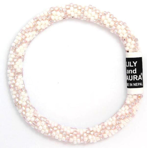Pink Champagne Chain Link on White