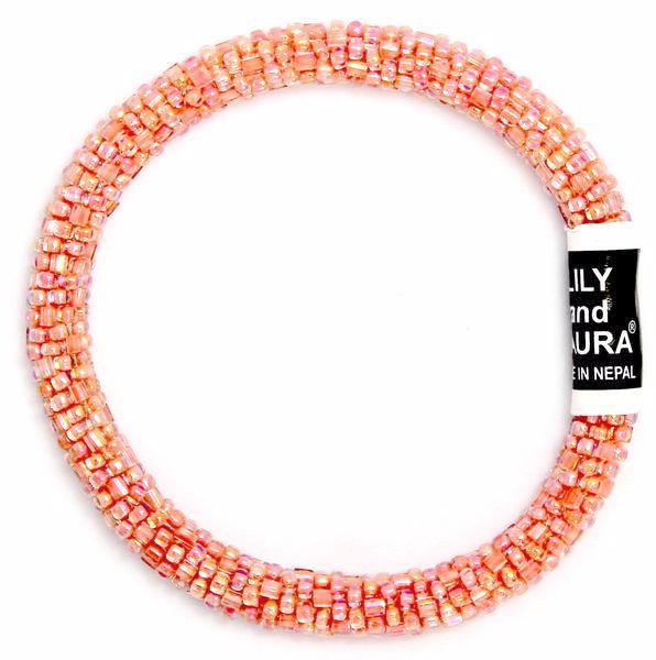 Lily and Laura Rainbow Peachy Coral Cut and Round Solid