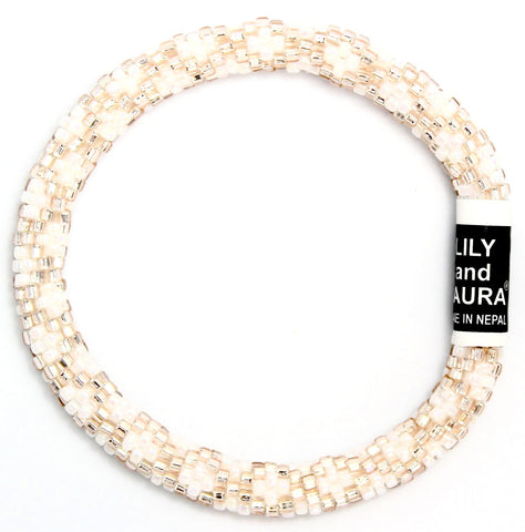 Lily and Laura Rose Gold Chain Link On Pearls