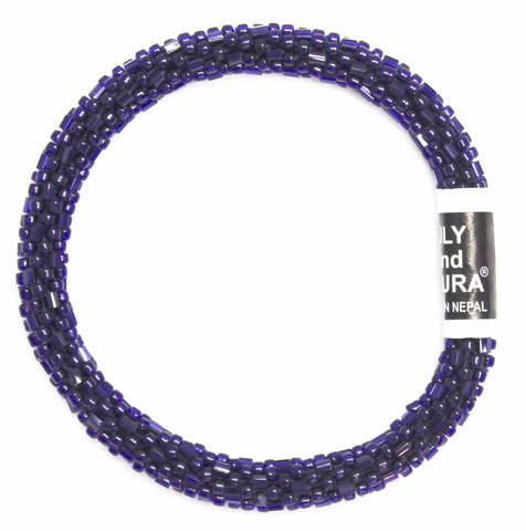 Lily and Laura Navy Blue Cut and Round Solid