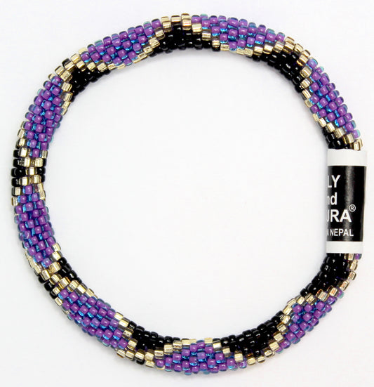 Lily and Laura Gold Outlined Purple and Black
