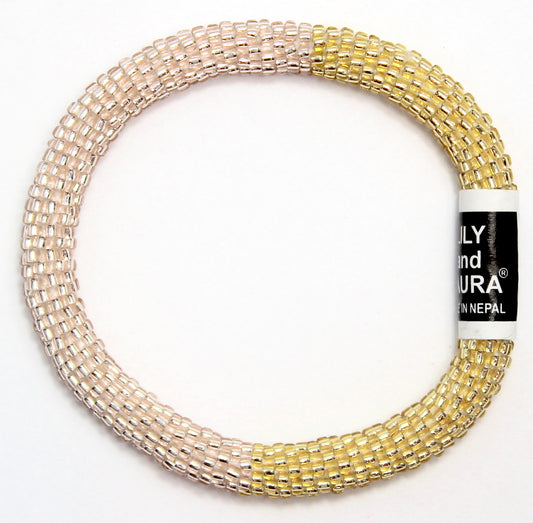 Lily and Laura Rose Gold and Gold Color Block