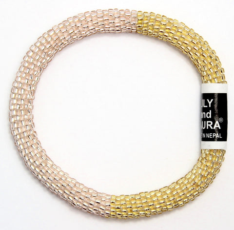 Lily and Laura Rose Gold and Gold Color Block