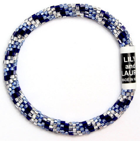8" Extended Size Lily and Laura Navy Wave