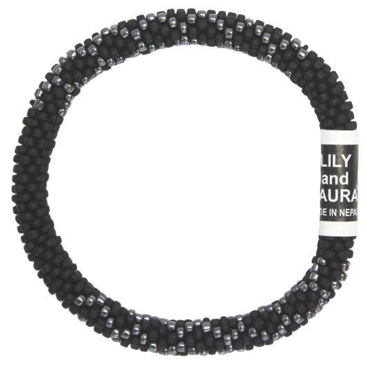 Lily and Laura Hematite Overlay On Matte Black