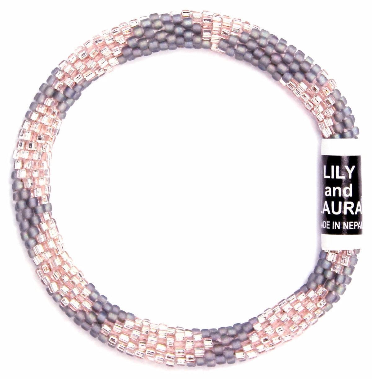 8" Extended Size Lily and Laura Rose Gold & Rainbow Gray Big Diamonds